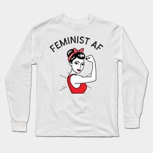 Feminist af feminist quote Long Sleeve T-Shirt